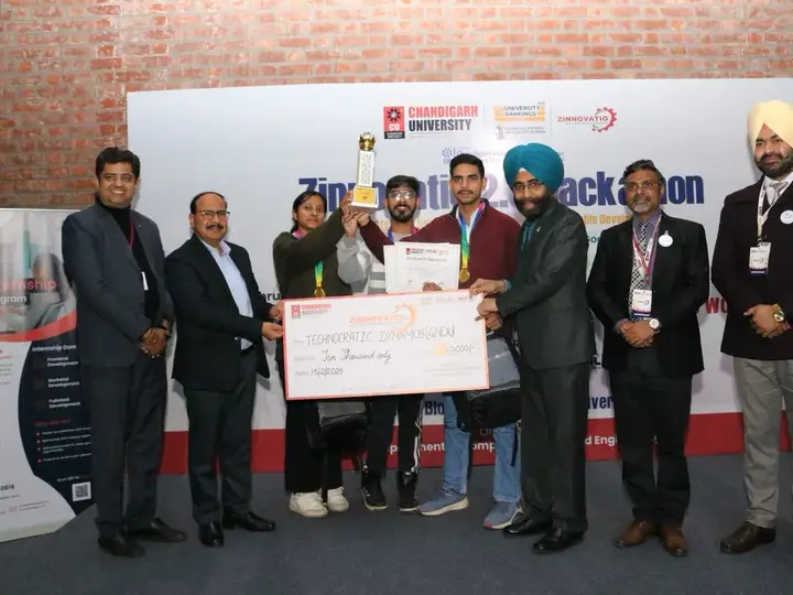 ₹10,000 2nd Runner Up Cheque Awarded to Student Innovators